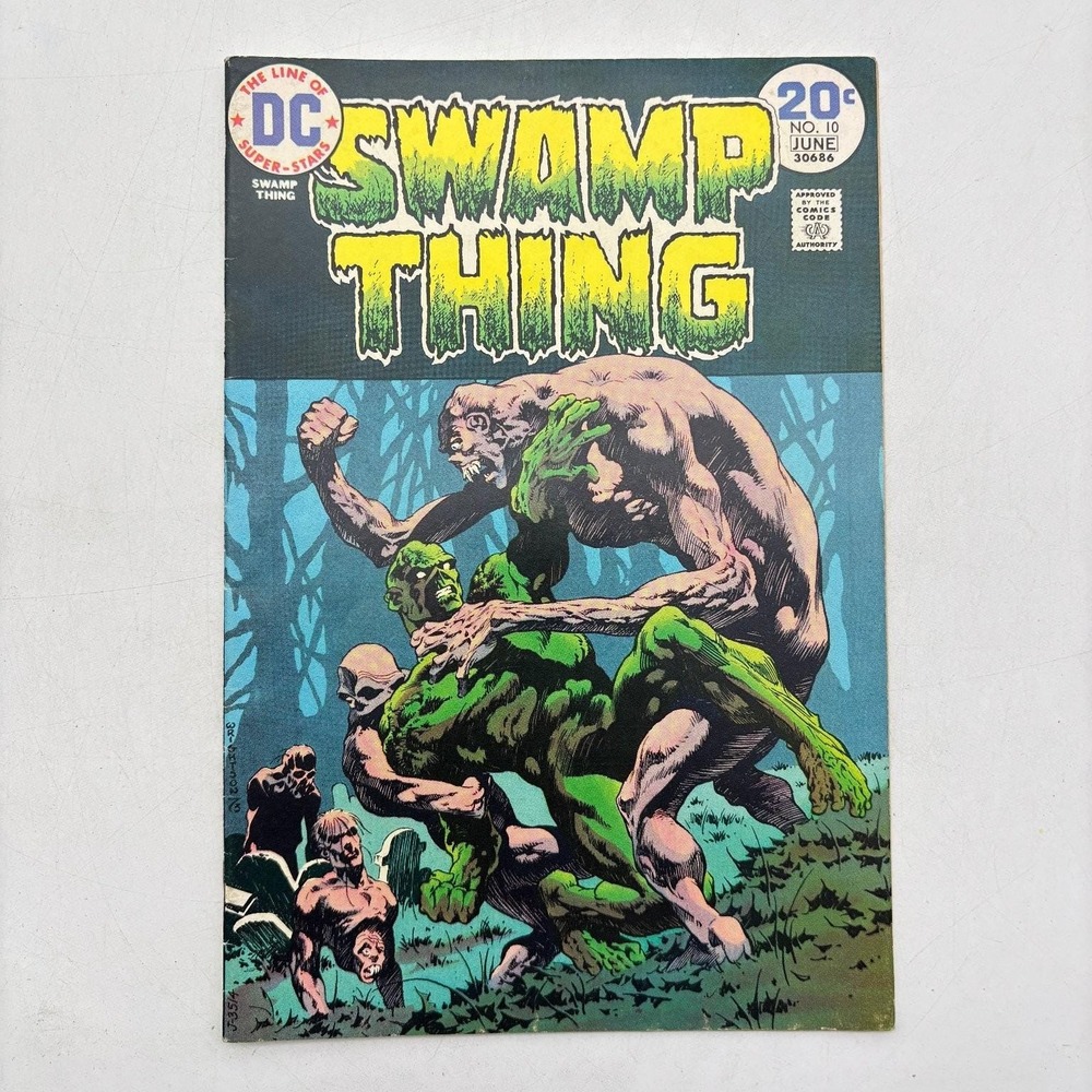 Swamp Thing #10 DC Comics 1974 Final Bernie Wrightson Art Bronze Age